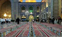 افطاری اولین روز اعتکاف در حرم مطهر رضوی