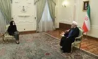 تقدیم استوارنامه سفرای ۳ کشور به روحانی