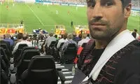 هاشم با دست شکسته در ورزشگاه سیدنی