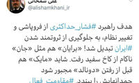 کنایه شمخانی: «برایان» هم مثل «جان» ناکام رفت