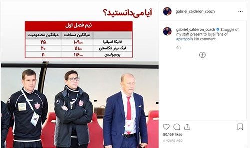 دوندگی پرسپولیسی‌ها بیشتر از انگلیسی‌ها و اسپانیایی‌ها