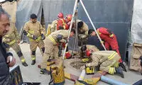 دنده عقب کامیون، مردی را به چاه انداخت