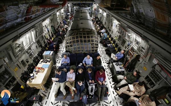 عکس: هواپیمای جالب وزیر دفاع آمریکا