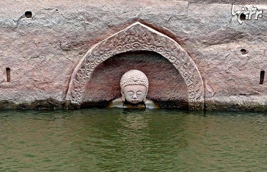 کشف مجسمه ۴۰۰ ساله بودا زیر دریاچه مصنوعی