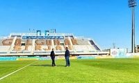 یحیی پیش از بازی، از چمن‌ها بازدید کرد!