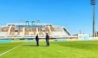 یحیی پیش از بازی، از چمن‌ها بازدید کرد!