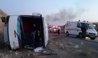 واژگونی اتوبوس در یزد ۱۹ زخمی بر جا گذاشت