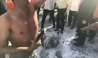 خودسوزی مرد معترض مقابل شهرداری تهران