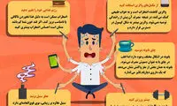 اینفوگرافی: ۵ راه ساده برای کاهش استرس