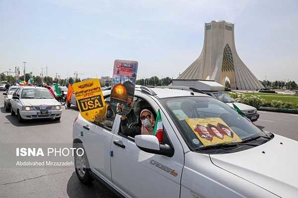 تصاویر جدید از مراسم خودجوش روز قدسِ تهران