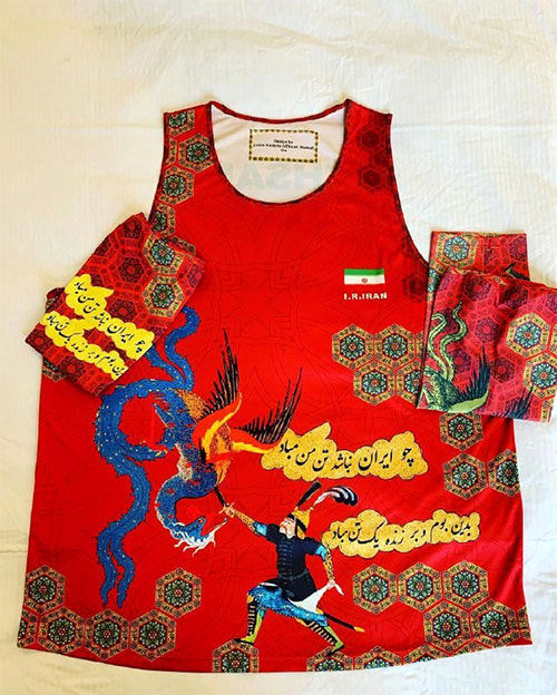 رونمایی از لباس احسان حدادی با طرح کاملاً ایرانی