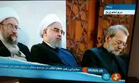 سران سه قوه در حرم مطهر در کنار یکدیگر