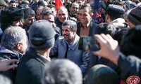 حضور احمدی‌نژاد در راهپیمایی ۲۲بهمن