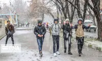 بارش برف پاییزی در سقز‎