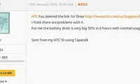 آپدیت اندروید اوریو برای HTC 10 متوقف شد!