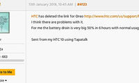 آپدیت اندروید اوریو برای HTC 10 متوقف شد!