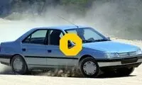 حرکت باورنکردنی راننده پژو در مسیر مشهد