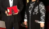 پوران درخشنده با لباس کُردی در جشنواره سلیمانیه