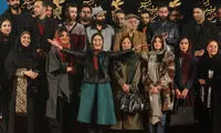 ژست الناز شاکردوست مقابل عکاسان
