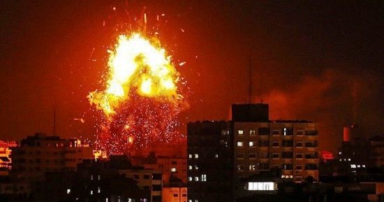 رژیم صهیونیستی ۱۰۰ نقطه نوار غزه را بمباران کرد