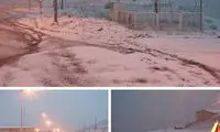 بارش برف در گردنه حیران