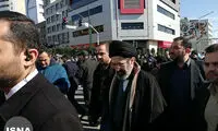 فرزند رهبری در راهپیمایی ۲۲بهمن تهران