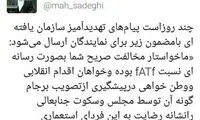 ارسال پیامک تهدیدآمیز به نمایندگان درباره FATF