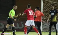 مشتی که خوشبختانه به صورت داور نخورد!