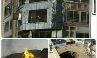 تصاویری از حادثه انفجار در منطقه شهران