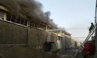 آتش‌سوزی گسترده در کارگاه نخ‌ریسی