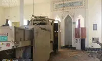 عکس: مخفی کردن خودرو داعش در مسجد!