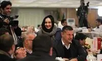 علی دایی و هانیه توسلی در یک تصویر