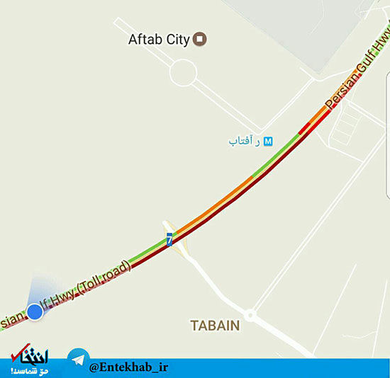 ترافیک چند کیلومتری در عوارضی تهران