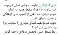 کنایه ابطحی به نظر یک نماینده درباره سقط جنین