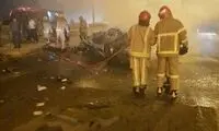 حریق مرگبار در پی وقوع تصادف در اتوبان تهران-قم