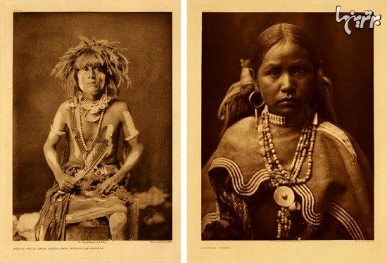 بومیان آمریکا در پرتره های یک قرن پیش