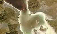 جدیدترین عکس ماهواره ای از دریاچه ارومیه