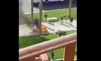 یک مصری در میدان التحریر قاهره خودسوزی کرد