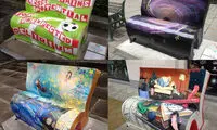 عکس: نیمکت‌هایی برای ترویج کتابخوانی