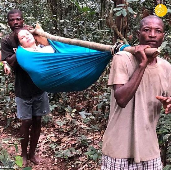نجات بازیگر زن سینمای هالیوود از جنگل‌های کنگو