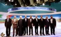عکس یادگاری کاندیداها پس از مناظره