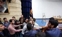 تنش در سخنرانی صادق خرازی +عکس