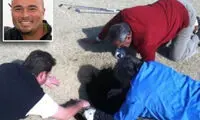 زمین این گلف باز را قورت داد! +عکس