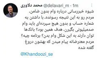 توئیت مجری صداوسیما درباره وام‌های بدون ضامن