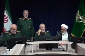 لحظه اعلام رمز عملیات توسط فرمانده سپاه علیه آمریکا