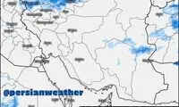 عکسی از نقشه هواشناسی در منطقه سقوط بالگرد