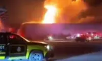لحظه اصابت پهپاد شاهد به سوله ارتش آمریکا