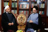 حضور خاتمی و روحانی در یک مراسم جلب‌توجه کرد 