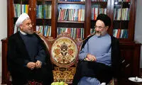 حضور خاتمی و روحانی در یک مراسم جلب‌توجه کرد 