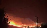 لحظه اصابت پهپاد به مقر تجزیه‌طلبان کرد